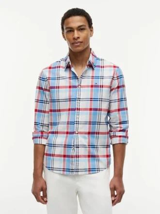 Camisa Oxford a cuadros de corte regular