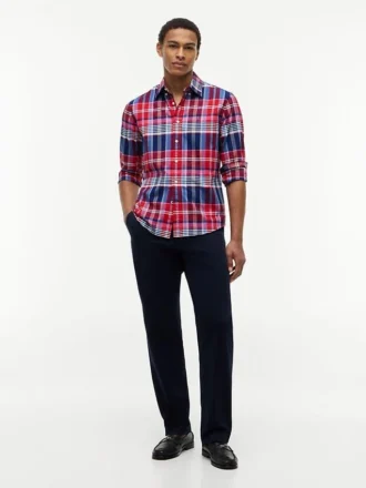 Camisa Oxford a cuadros de corte regular