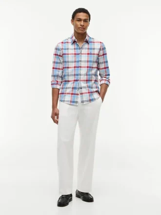 Camisa Oxford a cuadros de corte regular
