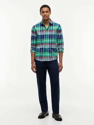 Camisa Oxford a cuadros de corte regular