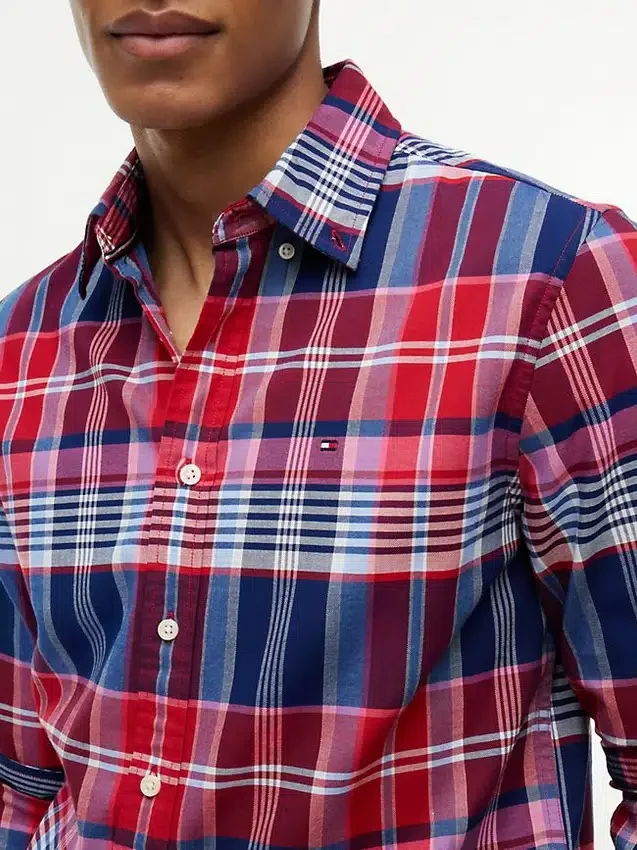 Camisa Oxford a cuadros de corte regular Camisa Oxford a cuadros de corte regular