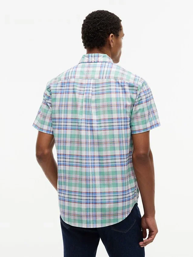 Camisa Oxford a cuadros de corte regular Camisa Oxford a cuadros de corte regular