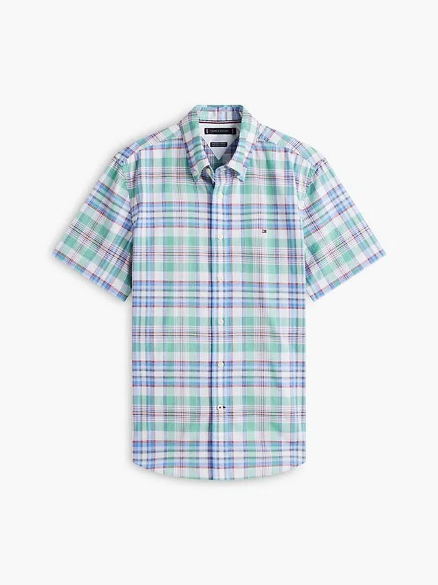 Camisa Oxford a cuadros de corte regular Camisa Oxford a cuadros de corte regular