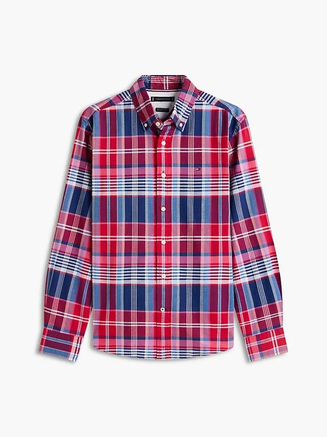 Camisa Oxford a cuadros de corte regular Camisa Oxford a cuadros de corte regular