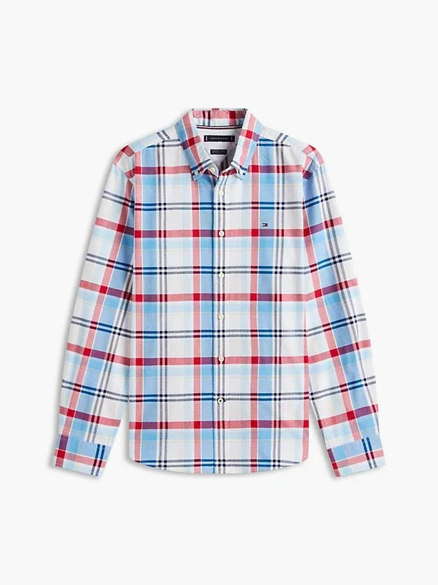 Camisa Oxford a cuadros de corte regular Camisa Oxford a cuadros de corte regular