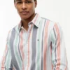 Camisa Oxford a rayas de corte regular
