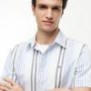 Camisa Oxford a rayas de corte regular