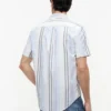 Camisa Oxford a rayas de corte regular
