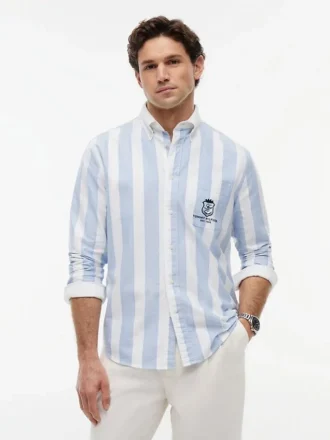 Camisa Oxford con monograma y corte clásico