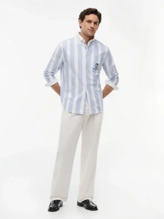 Camisa Oxford con monograma y corte clásico