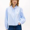 Camisa Oxford corta con volantes Camisa Oxford corta con volantes