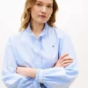 Camisa Oxford corta con volantes Camisa Oxford corta con volantes