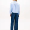 Camisa Oxford corta con volantes Camisa Oxford corta con volantes