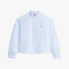 Camisa Oxford corta con volantes Camisa Oxford corta con volantes