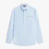 Camisa Oxford de corte regular con rayas y bolsillos Camisa Oxford de corte regular con rayas y bolsillos