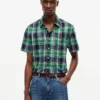 Camisa Oxford de cuadros llamativos de corte regular