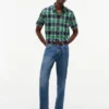 Camisa Oxford de cuadros llamativos de corte regular
