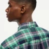 Camisa Oxford de cuadros llamativos de corte regular