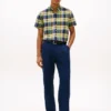Camisa Oxford de cuadros llamativos de corte regular Camisa Oxford de cuadros llamativos de corte regular