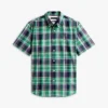 Camisa Oxford de cuadros llamativos de corte regular