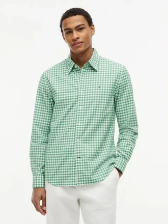 Camisa Oxford de cuadros vichy de corte regular