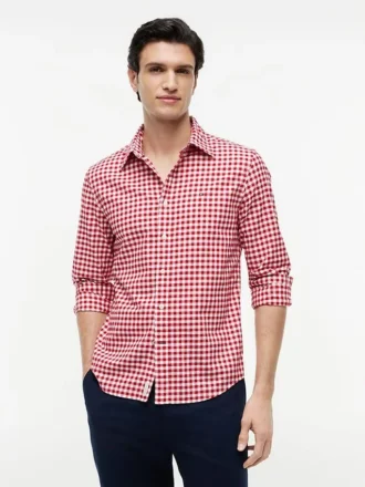 Camisa Oxford de cuadros vichy de corte regular