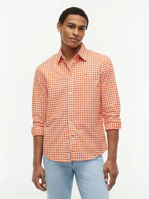 Camisa Oxford de cuadros vichy de corte regular Camisa Oxford de cuadros vichy de corte regular
