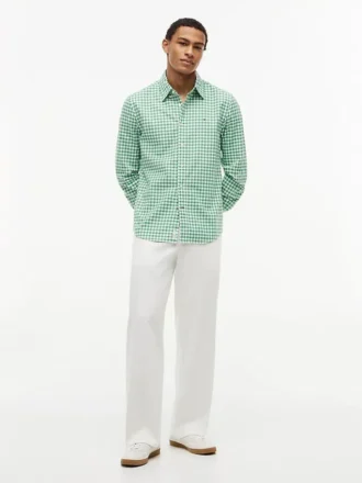 Camisa Oxford de cuadros vichy de corte regular