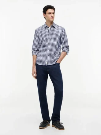Camisa Oxford de cuadros vichy de corte regular