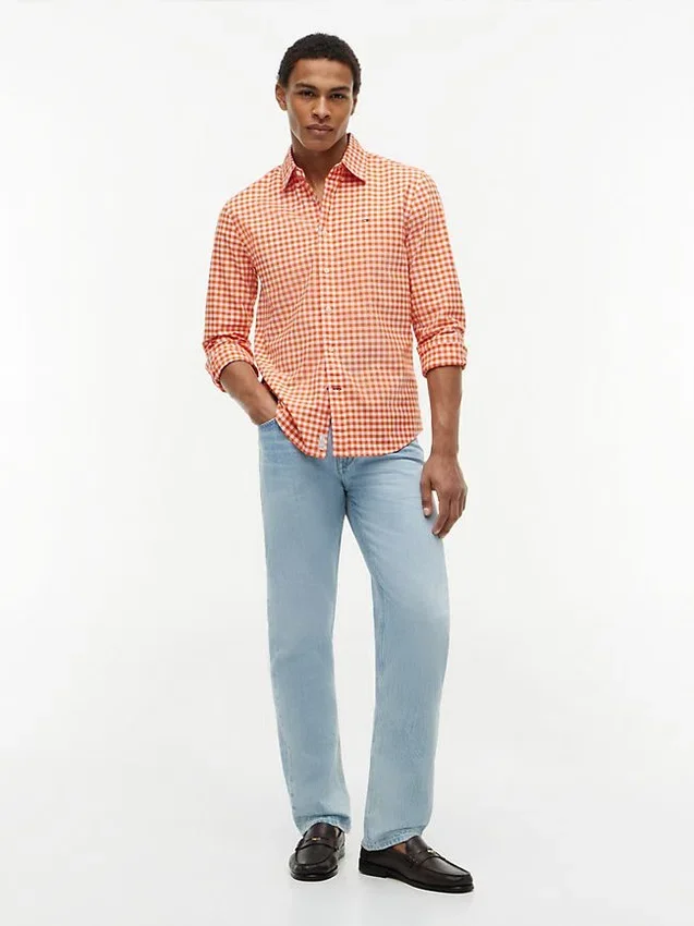 Camisa Oxford de cuadros vichy de corte regular Camisa Oxford de cuadros vichy de corte regular
