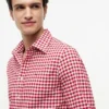 Camisa Oxford de cuadros vichy de corte regular