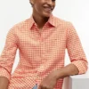 Camisa Oxford de cuadros vichy de corte regular Camisa Oxford de cuadros vichy de corte regular