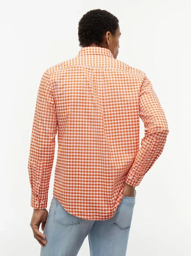 Camisa Oxford de cuadros vichy de corte regular Camisa Oxford de cuadros vichy de corte regular