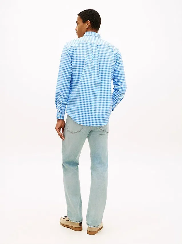 Camisa Oxford de cuadros vichy de corte regular Camisa Oxford de cuadros vichy de corte regular