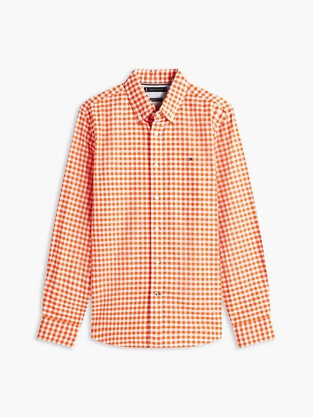 Camisa Oxford de cuadros vichy de corte regular Camisa Oxford de cuadros vichy de corte regular