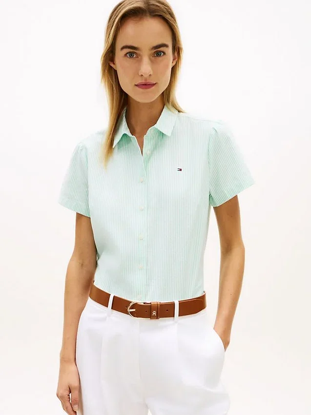 Camisa Oxford de manga corta Camisa Oxford de manga corta