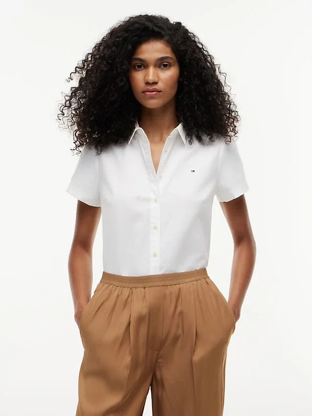 Camisa Oxford de manga corta Camisa Oxford de manga corta
