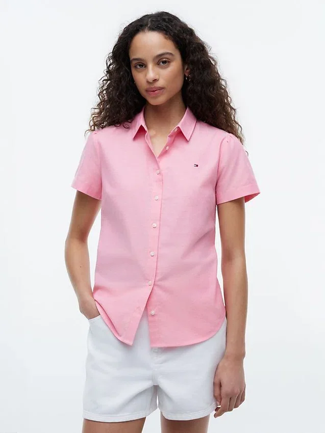 Camisa Oxford de manga corta Camisa Oxford de manga corta