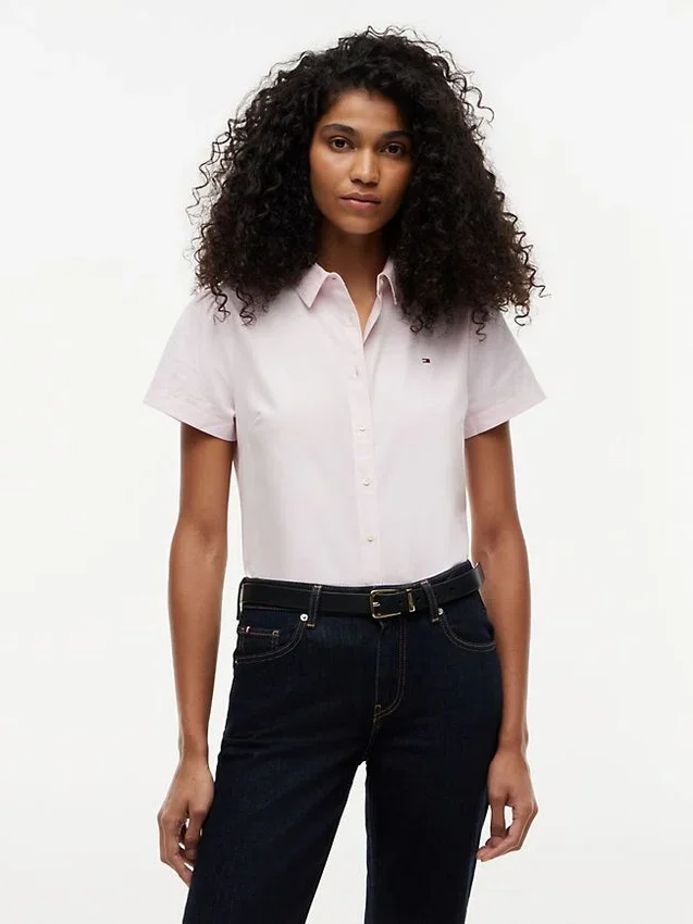 Camisa Oxford de manga corta Camisa Oxford de manga corta