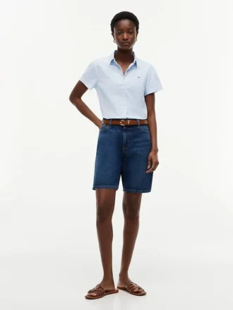Camisa Oxford de manga corta