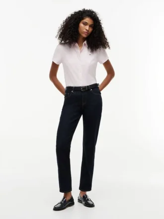 Camisa Oxford de manga corta