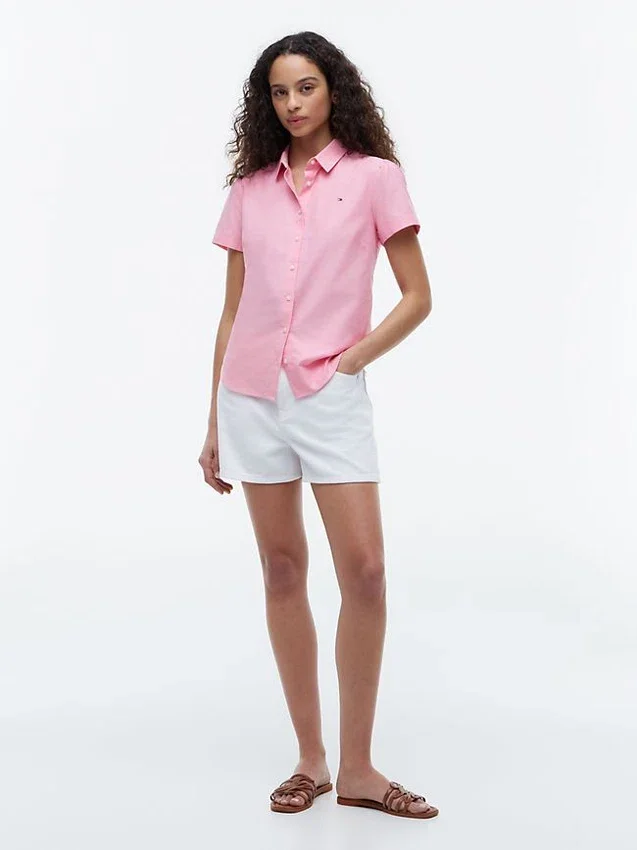 Camisa Oxford de manga corta Camisa Oxford de manga corta