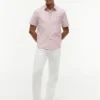Camisa Oxford de manga corta a rayas Camisa Oxford de manga corta a rayas