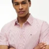 Camisa Oxford de manga corta a rayas Camisa Oxford de manga corta a rayas