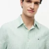 Camisa Oxford de manga corta a rayas Camisa Oxford de manga corta a rayas