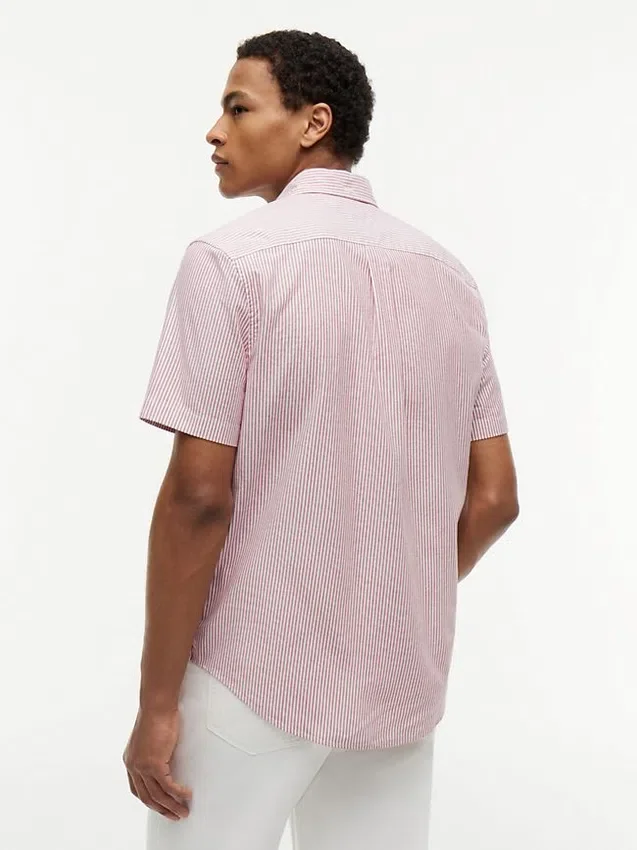 Camisa Oxford de manga corta a rayas Camisa Oxford de manga corta a rayas