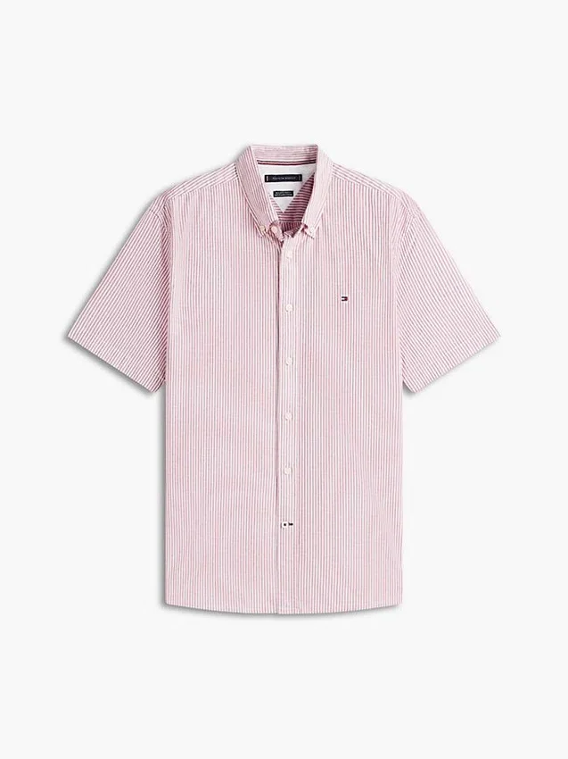Camisa Oxford de manga corta a rayas Camisa Oxford de manga corta a rayas