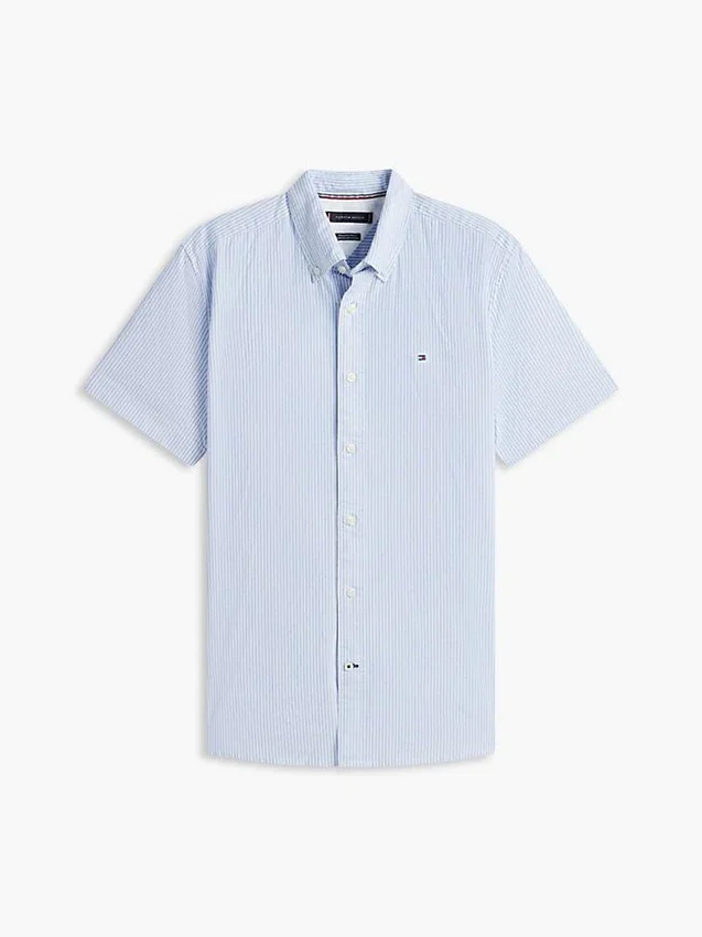 Camisa Oxford de manga corta a rayas Camisa Oxford de manga corta a rayas
