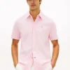 Camisa Oxford de pantalones cortos de corte regular Camisa Oxford de pantalones cortos de corte regular