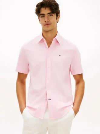 Camisa Oxford de pantalones cortos de corte regular
